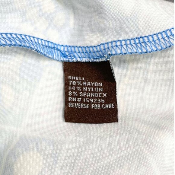 J McLaughlin Catalina Cloth Dress Size M Blue Devon Old Money Preppy Coastal - Picture 6 of 10